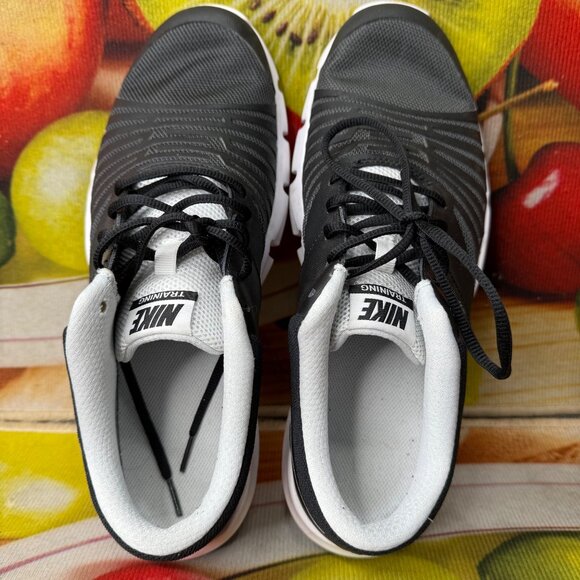 Nike Flex Show Mens Size 11.5 Black & White Athletic Training Sneakers - Picture 6 of 10